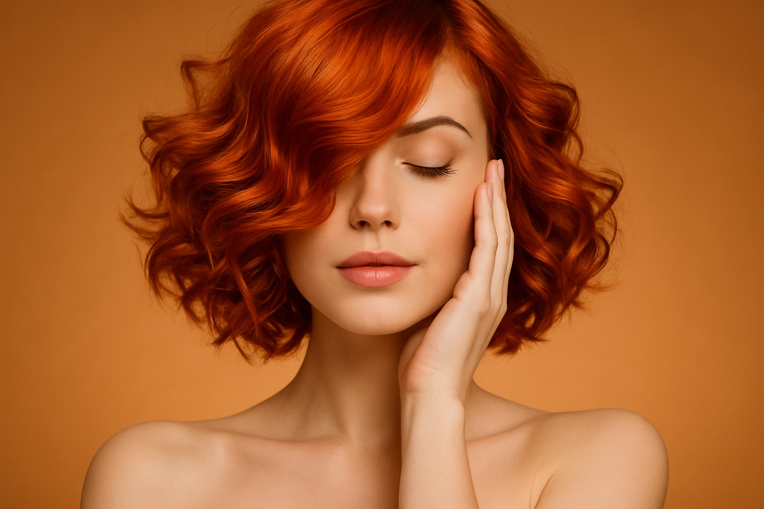 redhead beauty portrait